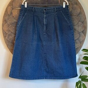 Levi’s Vintage Denim Pleated A-Line Skirt